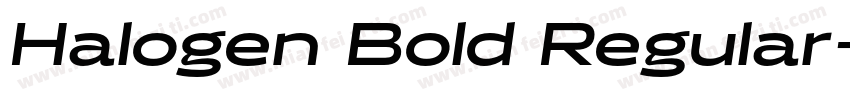 Halogen Bold Regular字体转换